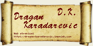 Dragan Karadarević vizit kartica